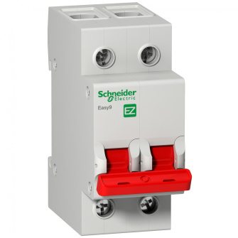 Выключатель нагрузки EASY9 (мод. рубильник) 2П  40А 400В, Schneider Electric