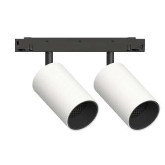 Трековый светильник TWIN-SPOT LED 48В 2x10Вт 3000К CRI90 50° NO-DIM белый песок, Kraab Systems