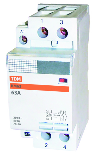 Контактор модульный КМ63/2-40 2НО TDM