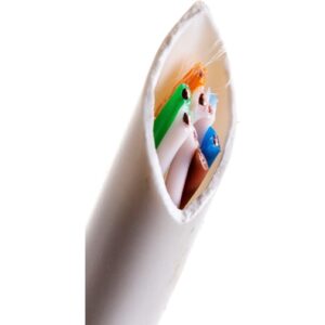 Кабель U/UTP-5е 4 пары одножильный BC (класс D) внутренний PVCнг (B) 100МГц синий NETLAN (упак. 305 м.)
